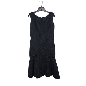 Jeannette Alexander Women's Vintage Textured Floral Fit & Flare Dress